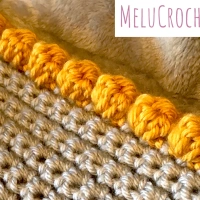 Melu Crochet: How to add a Bobble Stitch Edging/Border