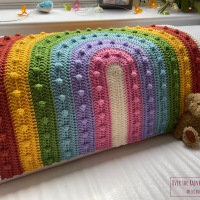 Melu Crochet:  Over the Rainbobble Blanket