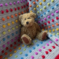 Smarties Bobble Blanket by Melu Crochet