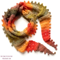 Here Comes The Sun Scarf by Melu Crochet