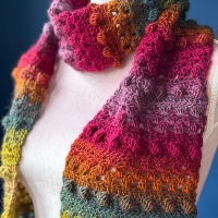 The Sodbury Snuggler Scarf, a Free Pattern by Melu Crochet